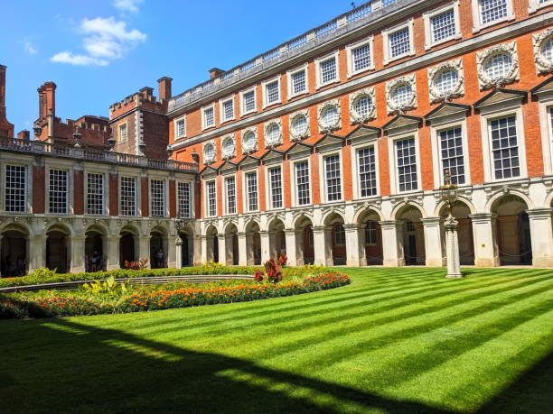 Richmond Upon Thames, London, 07/20/2024: Outside view of Hampton Court Palace.