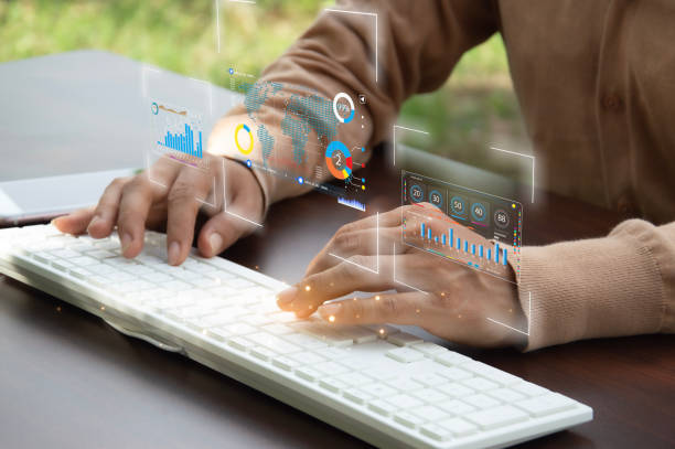 istock data analysis trading ideas Businessman working with data chart with AI Robot showing the use of artificial intelligence in investment trading. digital transformation technology 2182658743