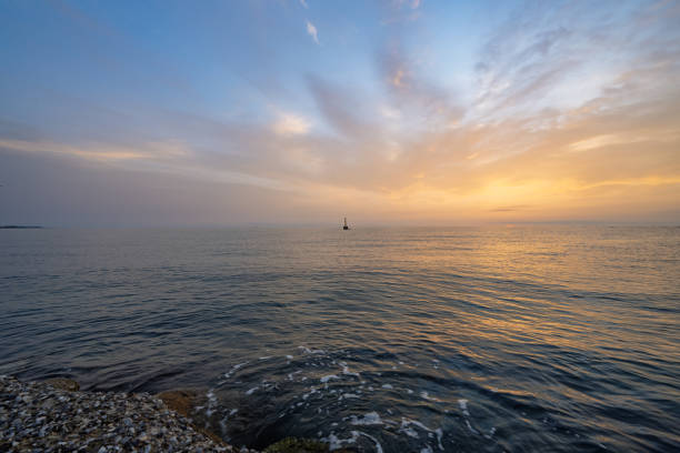beautiful sunrise over the Aegean Sea