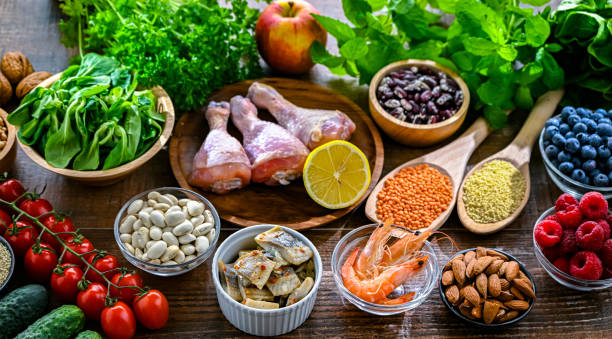 istock Food products representing the MIND diet 2182669289