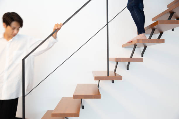 istock Skeleton stairs, person, Japanese, stylish 2182669979