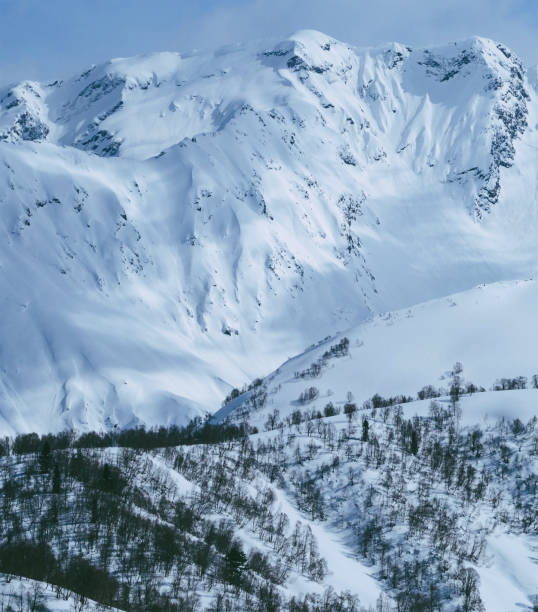 istock Beautiful mountain peaks, beautiful mountain scenery. Snow mountain scenery, snowy scenery 2182670421