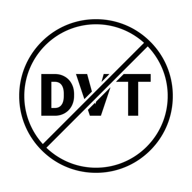 istock Reduces Risk DVT. Icons Included: Deep Vein Thrombosis Prevention, Circulatory Support, Vascular Health 2182684652