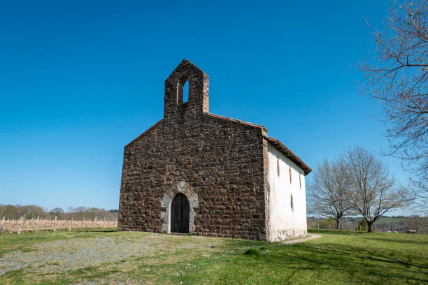 istock Basque sanctuary. Chapel of St. Savior in Jatxou 2182684818