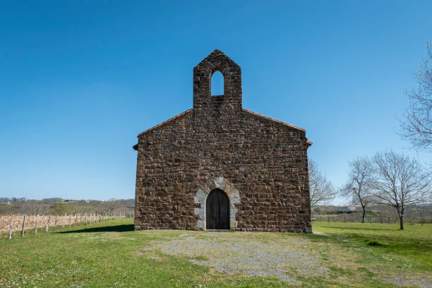 istock Basque sanctuary. Chapel of St. Savior in Jatxou 2182684826
