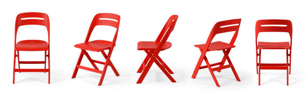 dining chair different angle  isolated on white background .