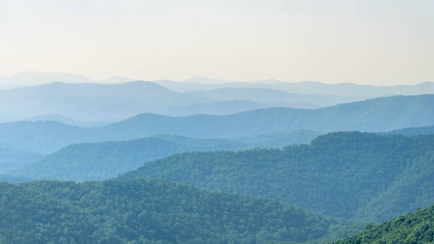 istock Along Blue Ridge Parkway: Big Ridge Overlook, North Carolina 2182686803