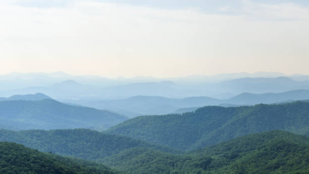 istock Along Blue Ridge Parkway: Mills River Valley Overlook, North Carolina 2182686833