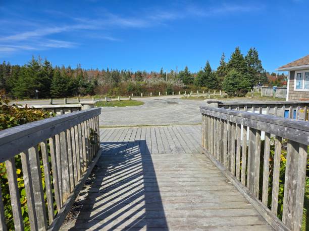 istock Walkway to parking lot 2182687623