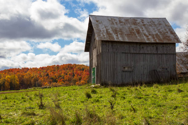 istock Rustic Barn in Scenic Countryside During Autumn Season 2182688089