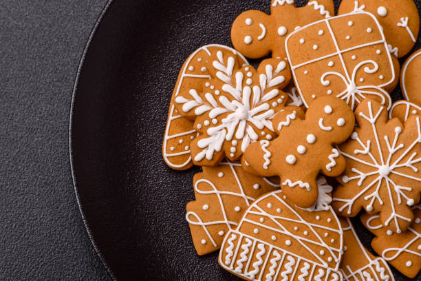 istock Delicious gingerbread cookies with honey, ginger and cinnamon 2182694336