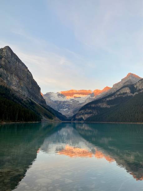 istock Lake Louise at sunset 2182700460