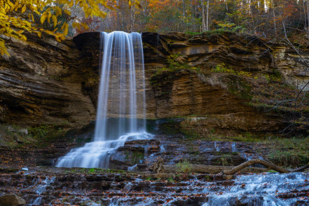 istock Waterfall in the Appalachian Mountains 2182707847