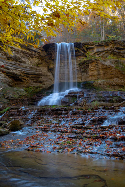istock Waterfall in the Appalachian Mountains 2182707848