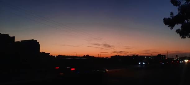istock Golden sky over the sunset moments 2182710004