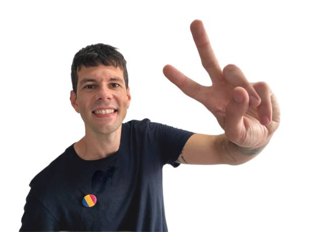 istock Adult student of a Romanian as a foreign language course happy and optimistic. 2182718455