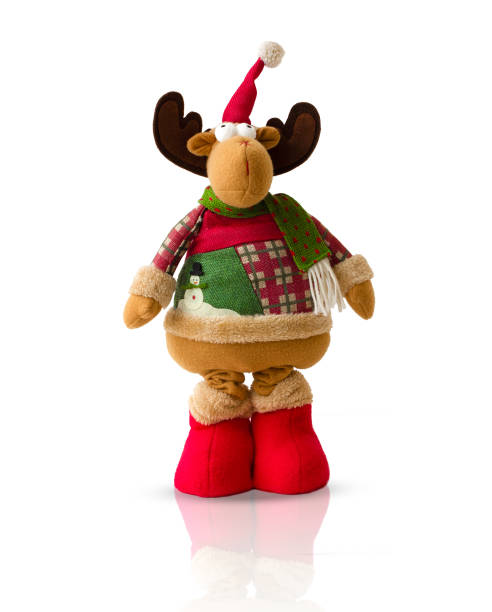 istock Christmas reindeer isolated on white 2182724197