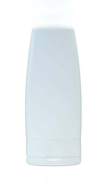 istock Blank white shampoo tube. Plastic liquid cosmetic bottle isolated 2182728246