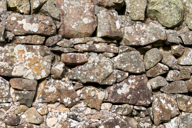 istock A wall made of rocks with moss growing on it 2182732501