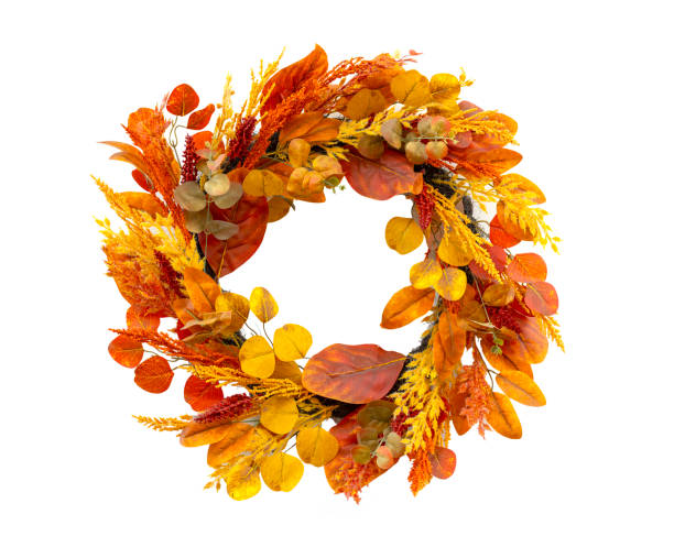 istock close up on autumn leaves wreath 2182741223