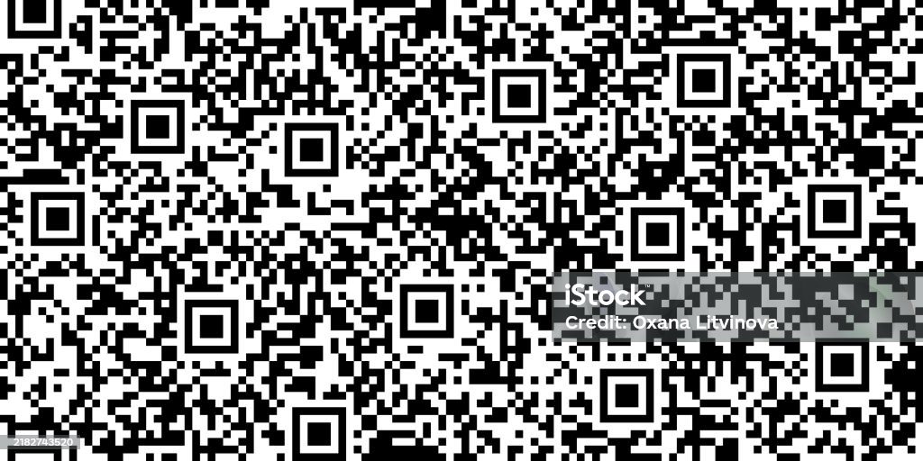 Scan Qr Code Bg Qrcode Bg With Bw Squares And Symbols Stock Illustration - Download ...