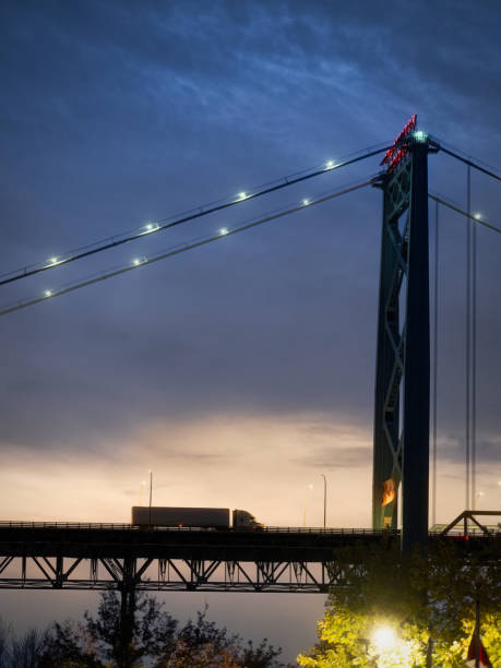 Ambassador Bridge at Dusk