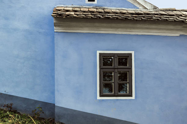 Country blue house