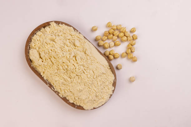 istock Besan Flour or Gram Flour (Cicer arietinum) in a Bowl. 2182779844