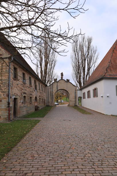 istock Cloudy winter day in Kirchberg Monastery in the Black Forest 2182783949