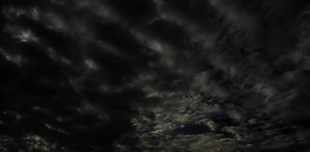 istock Cloud storm sky dark halloween background rain lightning thunder stoumy typhoon Nature light scene rainy atmosphere damage effect carbon dioxide dust air pollution 2.5 Pm, texture nature windstorm. 2182787807