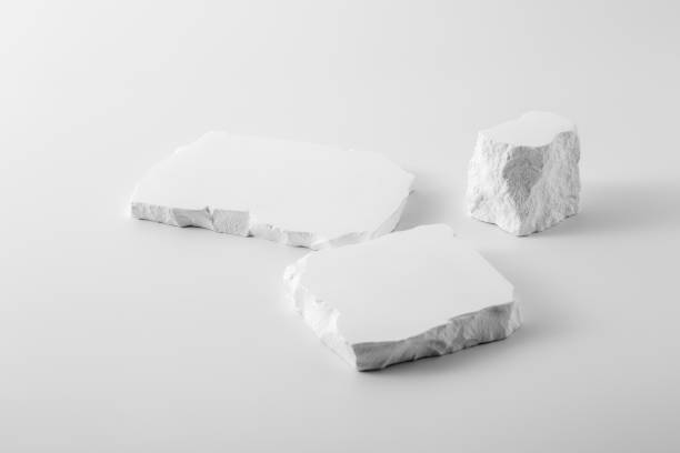 istock White cracked concrete slab on white background 2182790581