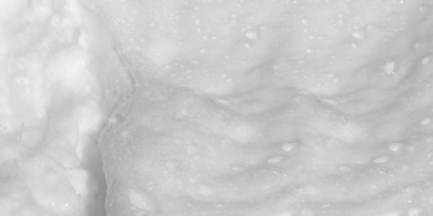 Background white Soap foam. Soft colorful bubbles isolated on white background
