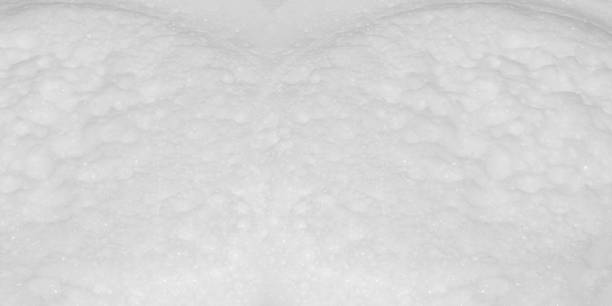 istock Background white Soap foam. Soft colorful bubbles isolated on white background. 2182795209
