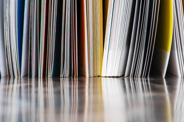 istock Paper documents and reports arranged on metal desk 2182796803