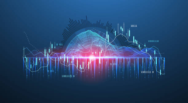 istock Financial trade concept. Stock market and exchange. Candle stick graph chart. Hand drawn vector. 2182802376