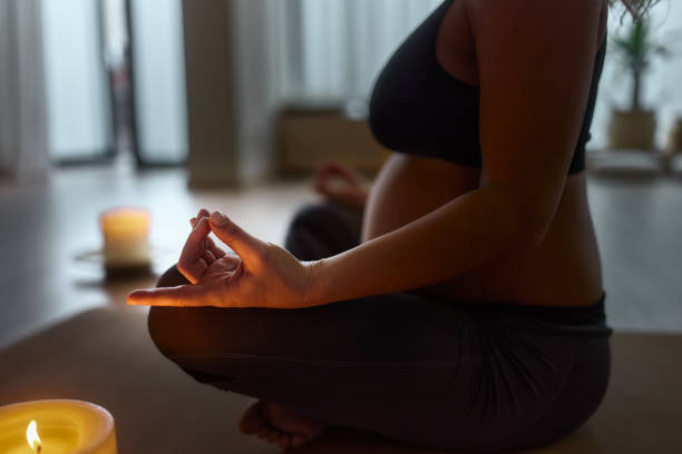 istock Yoga exercises in pregnancy! 2182805367