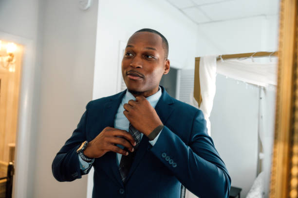 istock Businessman getting ready for a meeting 2182805972