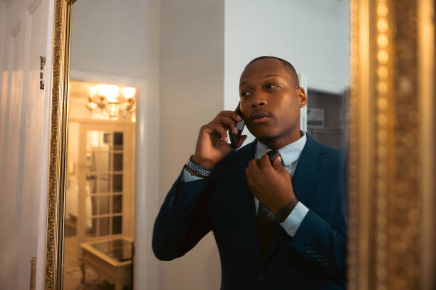 istock Businessman getting ready for a meeting 2182806044