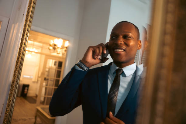 istock Businessman getting ready for a meeting 2182806081