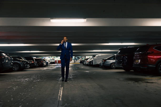 istock Businessman in a garage ready to go to the office 2182806643
