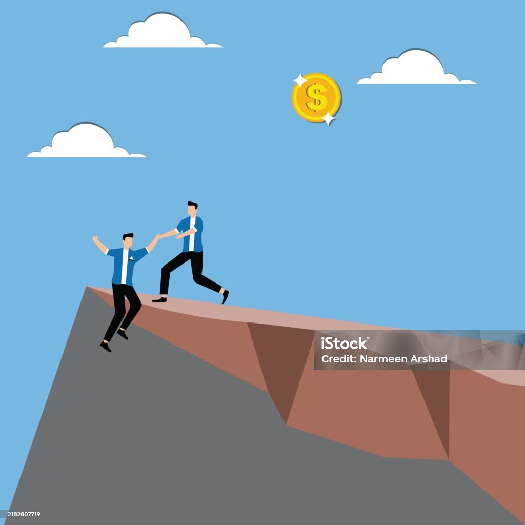Target Helping Others Teamwork Cooperate Together To Achieve The Target Stock Illustration ...