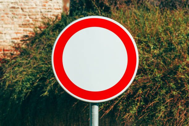 istock No traffic prohibitory road sign 2182807729
