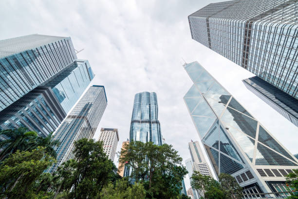 istock Modern skyscrapers in Hong Kong 2182809769