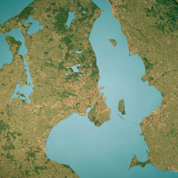 istock Copenhagen Satellite Topographic Map 3D Render True Color 2182810230