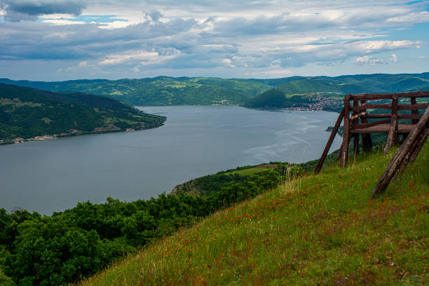 Kovilovo, Serbia is viewpoint on the Danube river