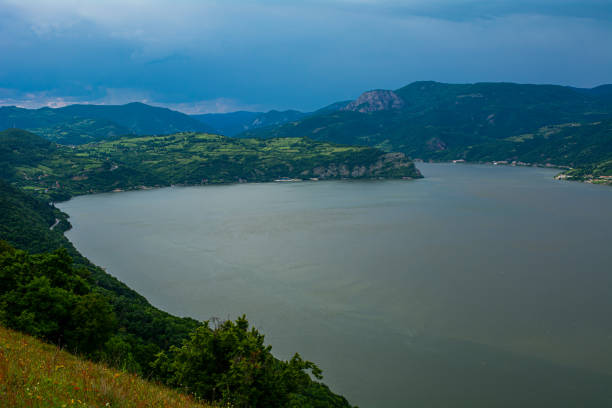 Kovilovo, Serbia is viewpoint on the Danube river