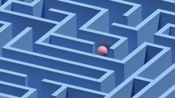 istock Maze. Orthographic. Abstract illustration. 2182812013