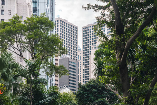 istock Modern skyscrapers in Hong Kong 2182812258