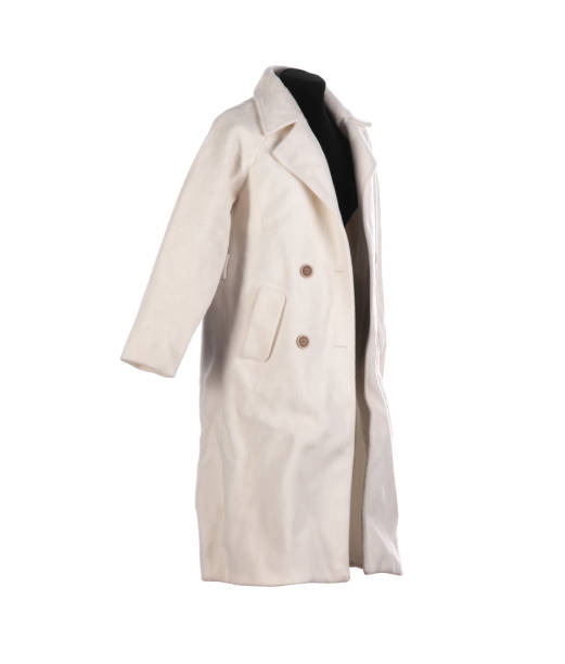 istock white wool women's coat isolated on white background 2182815157