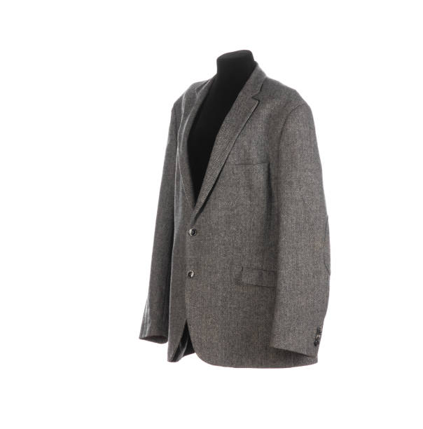 istock gray men's wool jacket isolated on white background 2182815597